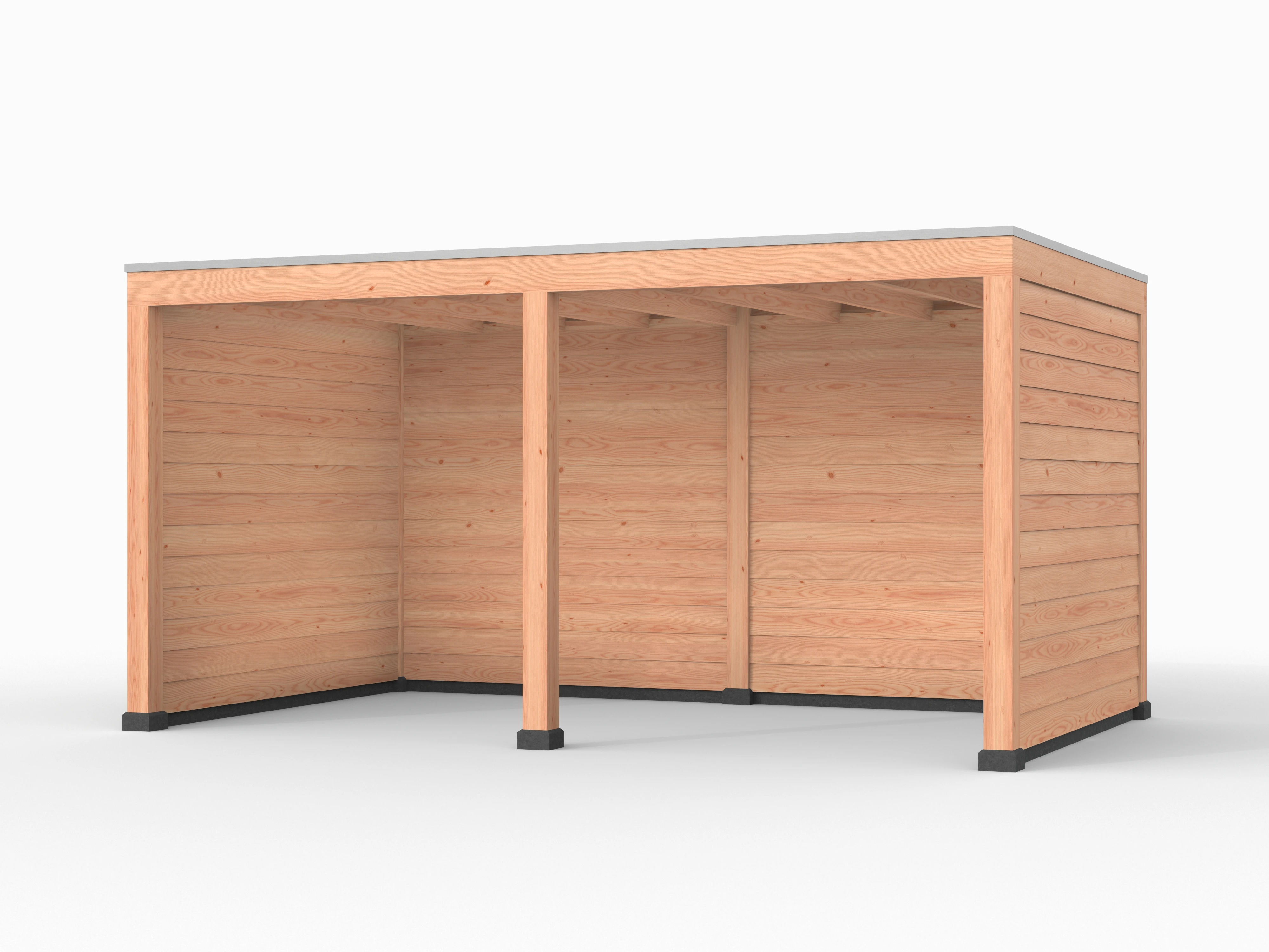 Douglas overkapping, 500 x 300, met achterwand en twee zijwanden, Westwood Elegant - Afbeelding 1